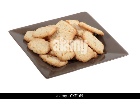 Les biscuits sur une plaque Banque D'Images