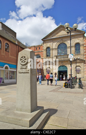 Market Hall Entrée, Derby, Derbyshire, Angleterre, Royaume-Uni, Europe Banque D'Images