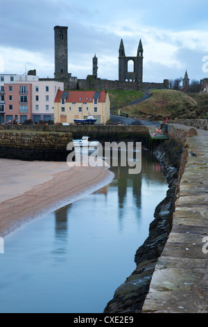 Le port de l'aube, St Andrews, Fife, Scotland Banque D'Images