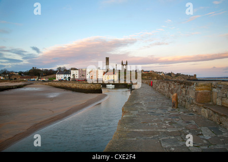 Le port de l'aube, St Andrews, Fife, Scotland Banque D'Images