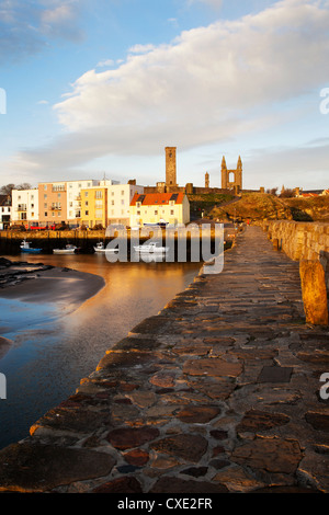 Le port de l'aube, St Andrews, Fife, Scotland Banque D'Images