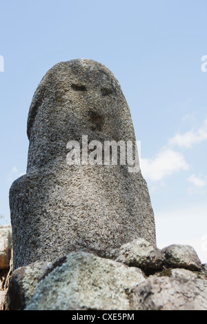 Rock formation ressemblant à visage humain Banque D'Images