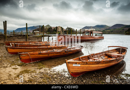 Lancement de Keswick Castlerigg, bateaux, Parc National de Lake District, Cumbria, Angleterre