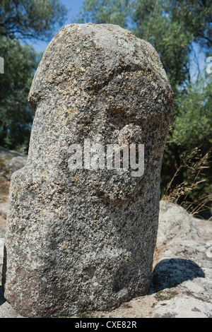 Rock formation ressemblant à visage humain Banque D'Images