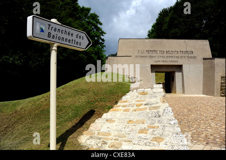 Verdun, Douaumont, Mémorial de la Tranchée des Baionnettes, 14-18, Première Guerre mondiale, Meuse, Lorraine, France, LA PREMIÈRE GUERRE MONDIALE Banque D'Images