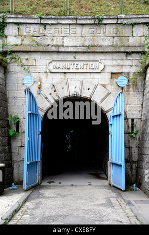 Verdun,citadelle souterraine,entrée de Guinot galerie,14-18,première guerre mondiale,Meuse,Lorraine,France Banque D'Images