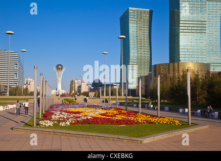 Tour Bayterek, Astana, Kazakhstan, en Asie centrale, Asie Banque D'Images