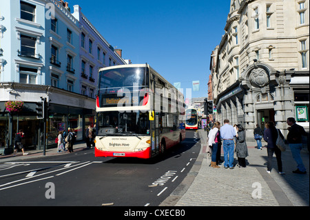 Les bus de la compagnie de bus de Brighton et Hove à Brighton Banque D'Images