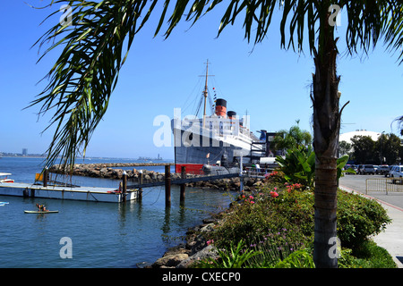 Queen Mary à Long Beach, Californie, USA Banque D'Images