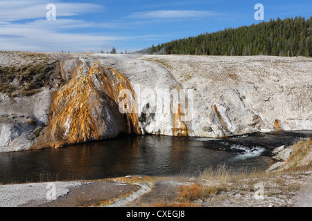 Sources d'eau chaude et d'eau Banque D'Images