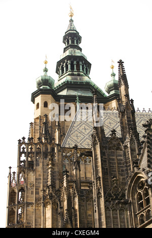 Le Château de Prague plus grand château dans le monde Résumé Vue du château du Pražský hrad à Prague République tchèque Hradčany Banque D'Images