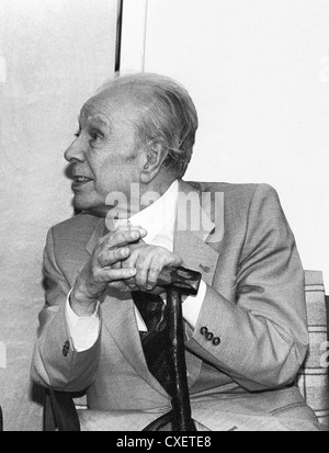 L'auteur argentin Jorge Luis Borges Banque D'Images