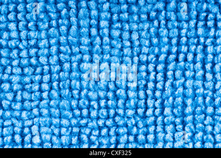 Texture Textile microfibre bleu Banque D'Images