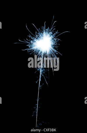 D'artifice sur noir Banque D'Images