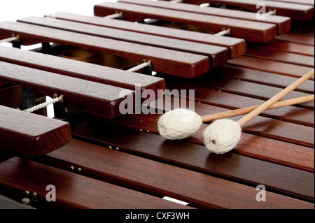 Marimba avec maillets Banque D'Images