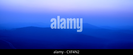 Blue Ridge Mountains large Banque D'Images