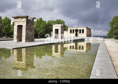 Debod Temple dans le centre de Madrid Banque D'Images