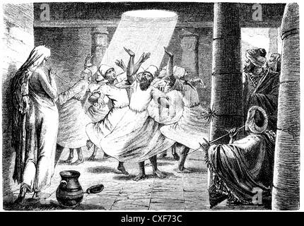 Derviches tourneurs de Turquie, Banque D'Images