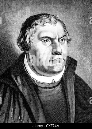 Martin Luther, 1483 - 1546, théologien et réformateur, Banque D'Images