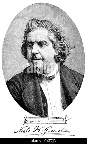 Niels Wilhelm Gade, 1817-1890, compositeur et chef d'orchestre danois Banque D'Images