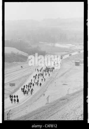 Mars : le long de la route de la terre . M3 de Winchester. Twyford down Banque D'Images