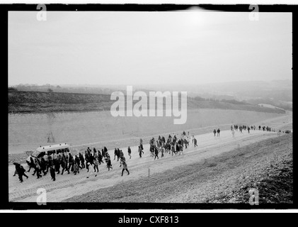 Mars : le long de la route de la terre . M3 de Winchester. Twyford down Banque D'Images