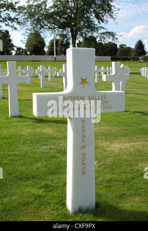 Tombe de Sergent Andrew Miller récipiendaire de la médaille d'honneur du Congrès Banque D'Images