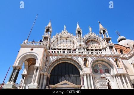 Détail architectural de la basilique San Marco à Venise, Italie Banque D'Images