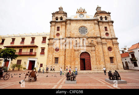 Iglesia San Pedro Claver, Cartagena de Indias, Colombie Banque D'Images