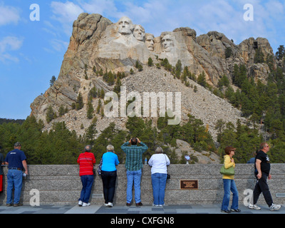 Affichage touristique Mt Rushmore au centre des visiteurs dans le Dakota du Sud Banque D'Images