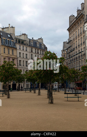 Place Dauphine, Ile-de-la-Cite, Paris, France Banque D'Images