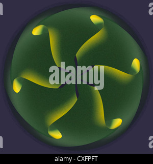 Conception géométrique (effet numérique) Banque D'Images