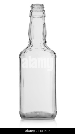 Bouteille de whisky isolé sur fond blanc Banque D'Images