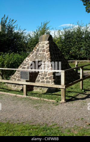 Le roi Richard est bien, site de bataille de Bosworth, Leicestershire, UK Banque D'Images