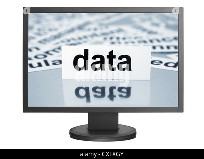 Moniteur web concept Banque D'Images