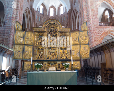 Cathédrale de Roskilde Roskilde Domkirke (Danois :), dans la ville de Roskilde sur l'île de Seeland (Sjælland) dans l'est du Danemark Banque D'Images