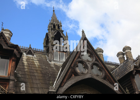 Holly Village Victorian maisons gothiques à Highgate London England Banque D'Images