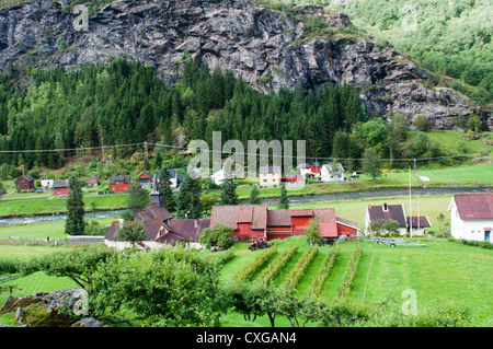 Une photographie du paysage dans la région de Flamm, Norvège Banque D'Images