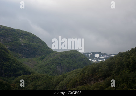 Une photographie du paysage dans la région de Flamm, Norvège Banque D'Images