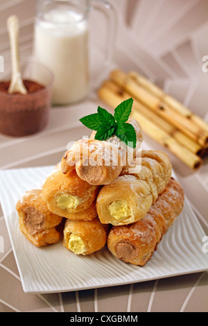 Canne à sucre des biscuits. Recette disponible. Banque D'Images