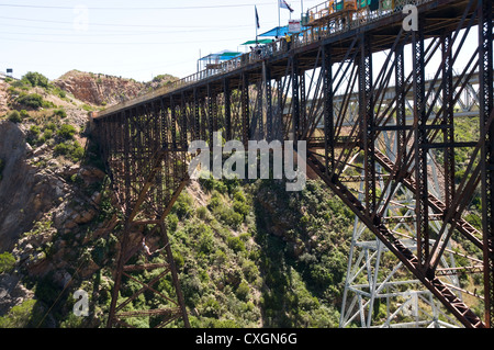 Rivière Gouritz, saut, saut à l'élastique, Afrique du Sud, Saut Banque D'Images