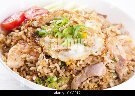 Fried Rice Khao Pad KAi Banque D'Images