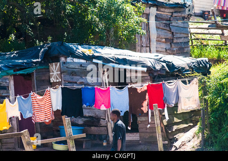 Règlement informel, bidonville, des bidonvilles, des squatters, Knysna, Afrique du Sud Banque D'Images