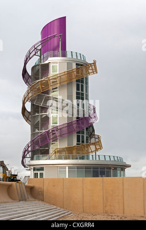 Redcar pier verticale prise sur le 1/10/2012. Banque D'Images