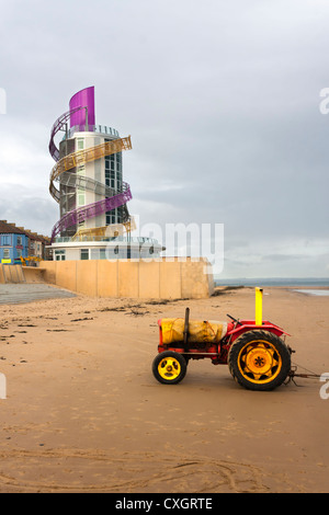 Redcar pier verticale prise sur le 1/10/2012. Banque D'Images