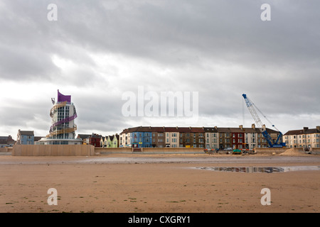 Redcar pier verticale prise sur le 1/10/2012. Banque D'Images