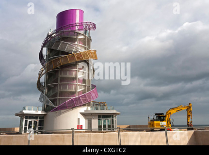 Redcar pier verticale prise sur le 1/10/2012. Banque D'Images