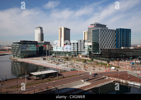 La Media city UK complexe à Salford Quays. Banque D'Images