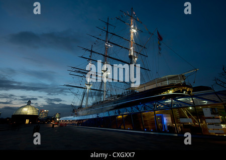 Cutty Sark, récemment rénové, clipper thé à Greenwich London UK Banque D'Images