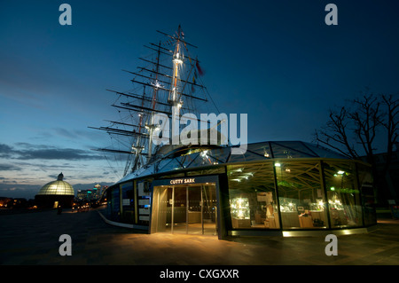 Cutty Sark, récemment rénové, clipper thé à Greenwich London UK Banque D'Images